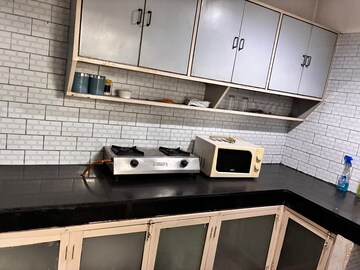 Kitchen in 3 BHK Builder Floor at Greater Kailash – for Rent