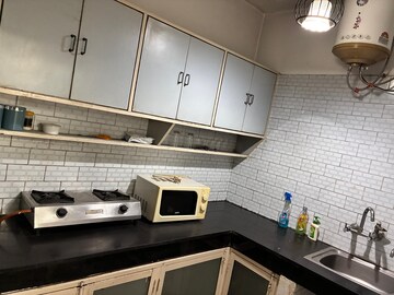 Kitchen in 3 BHK Builder Floor at Greater Kailash – for Rent