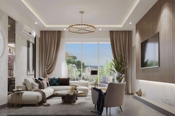Living Room in 4 BHK Apartment at DLF The Arbour, Sector 63 – for Sale