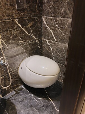 Bathroom in 4 BHK Apartment at Panchsheel Park – for Rent