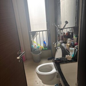 Bathroom in 1 BHK Apartment at Satyam CHS Goregaon West, Mahatma Jyotibha Phule Nagar – for Rent