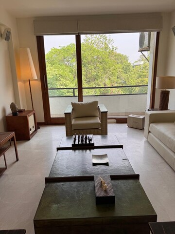 Living Room in 3 BHK Apartment at Defence Colony – for Rent
