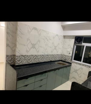 Kitchen in 3 BHK Apartment at DGS Sheetal Tapovan, Pathan Wadi – for Rent