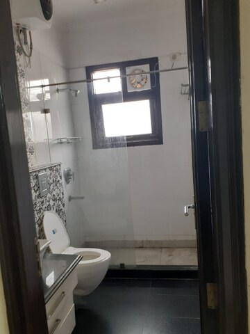 Bathroom in 3 BHK Builder Floor at Sushant Lok ii – for Rent