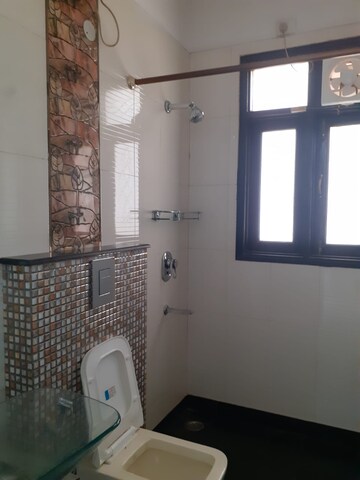 Bathroom in 3 BHK Builder Floor at Sushant Lok ii – for Rent