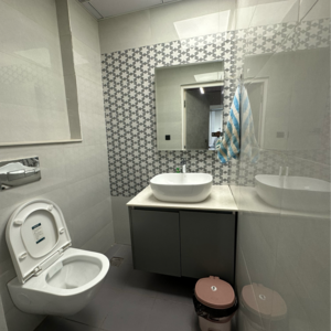 Bathroom in  Office Space at DLF Corporate Greens, Sector 74a – for Rent