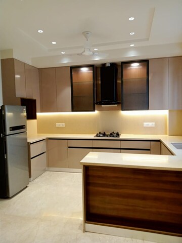Kitchen in 3 BHK Builder Floor at Ansal Sushant Lok I, Sector 43 – for Rent