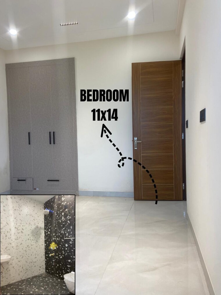 Room, vip road 3 Bedroom 1560 Sq.Ft. Apartment In Vip Road Zirakpur 9238738