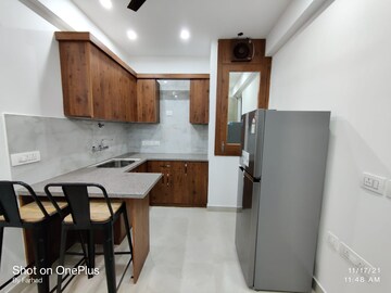 Kitchen in 1 BHK Builder Floor at Ansal Sushant Apartments, Sushant Lok I – for Rent
