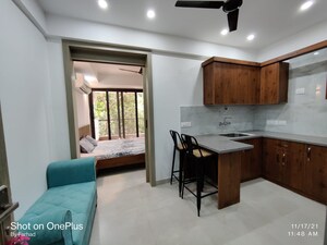 Living Room in 1 BHK Builder Floor at Ansal Sushant Apartments, Sushant Lok I – for Rent