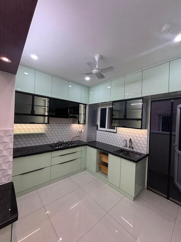 Kitchen in 3 BHK Apartment at Rajapushpa Provincia, Narsingi – for Rent