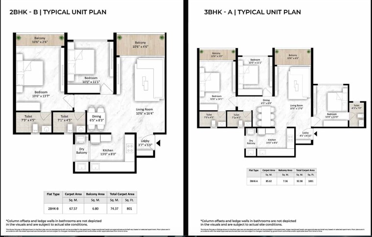 Floor Plan, saheel-itrend-vesta 3 Bedroom 1041 Sq.Ft. Apartment In Tathawade Pune 9238841