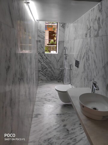 Bathroom in 3 BHK Apartment at Monisha Tower, Andheri West – for Rent