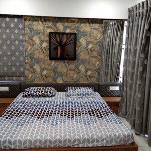 Bedroom in 3 BHK Apartment at Kamaxi Heights, VadodarA-Halol Highway – for Rent