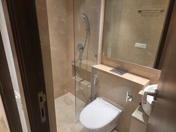 Bathroom in 1 BHK Apartment at Gurukrupa Param, Vikhroli East – for Rent