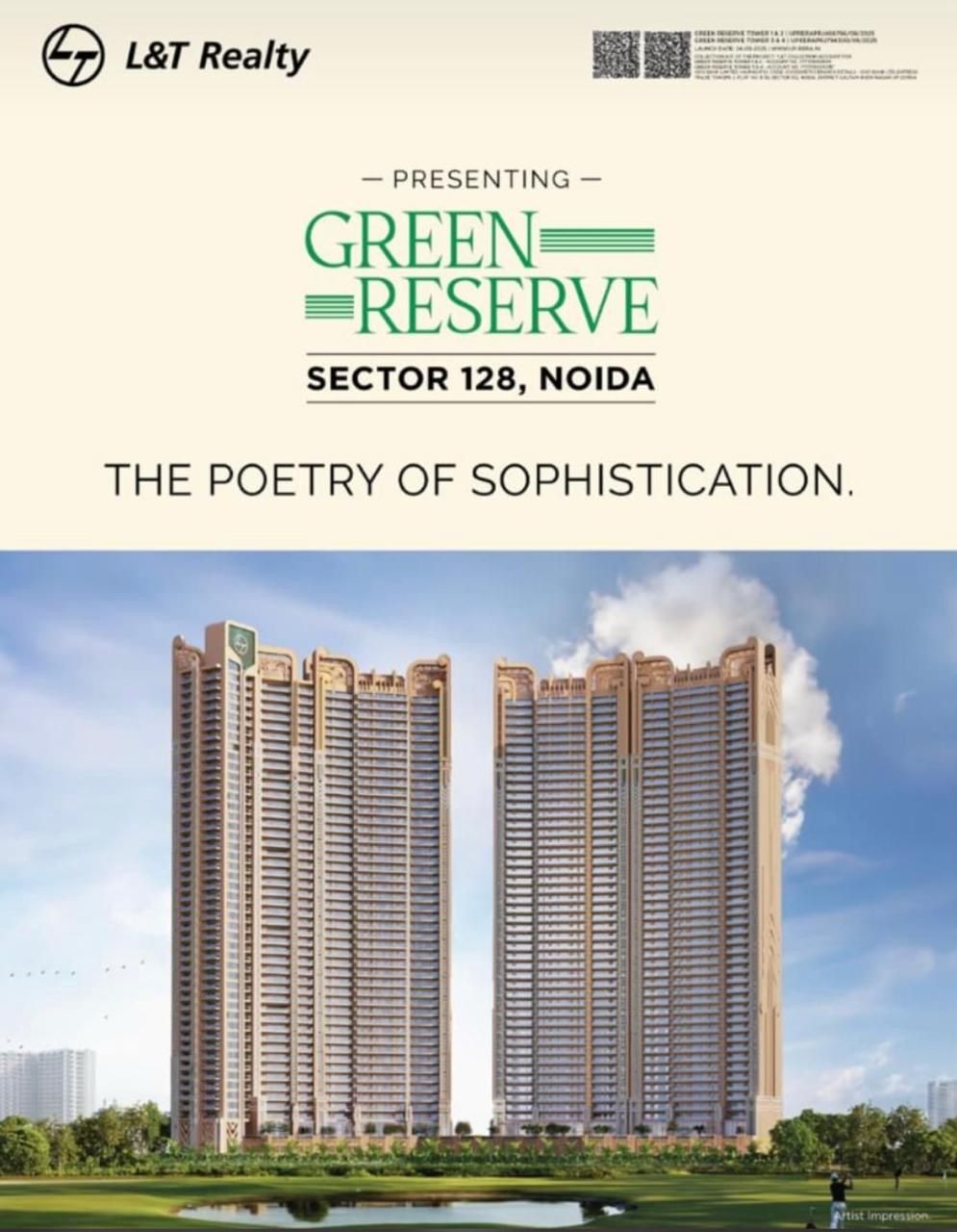 3 BHK 2004 Sq.Ft. Apartment in LnT Green Reserve