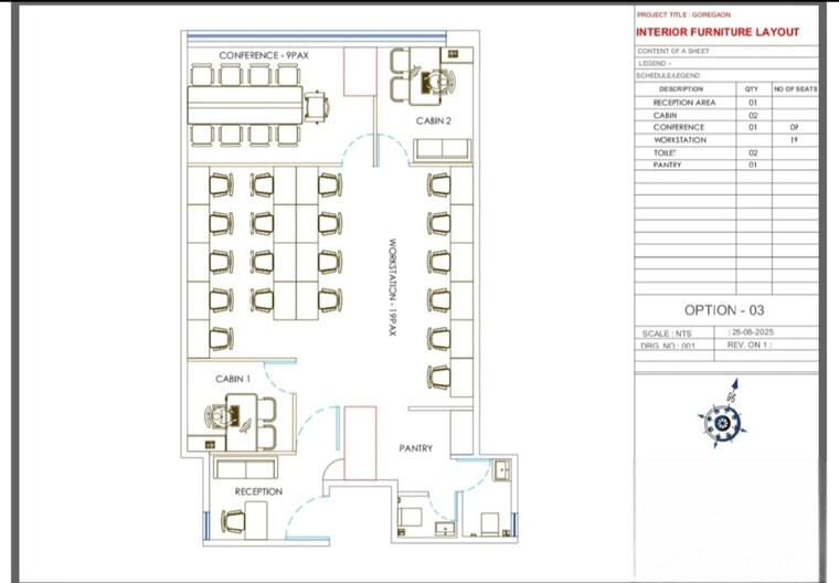 Floor Plan, bhoomi-9-business-bay Commercial Office Space 830 Sq.Ft. In Malad West Mumbai 9239114