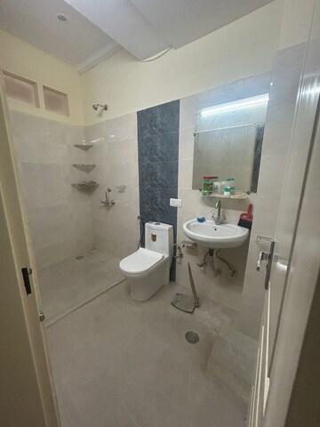 Bathroom in 2 BHK Builder Floor at Chattarpur – for Rent