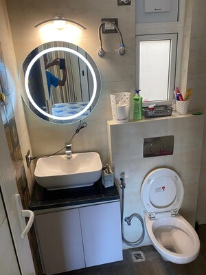 Bathroom in 2 BHK Apartment at Windlass River Valley, Harrawala – for Rent