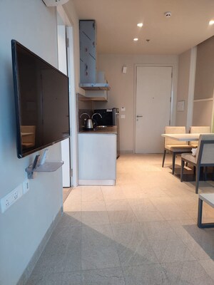 Living Room in Studio Apartment at Conscient One Service Apartment, Sector 109 – for Sale