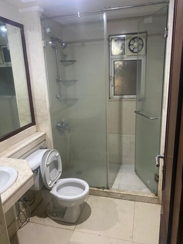 Bathroom in 2 BHK Apartment at Vijay Galaxy, Waghbil – for Rent