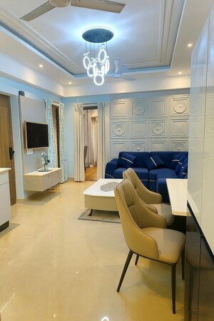 Living Room in 3 BHK Apartment at Suncity Vatsal Valley, Gwal Pahari – for Rent