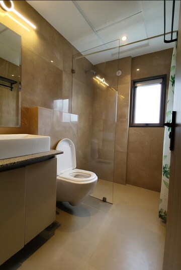 Bathroom in 3 BHK Apartment at Suncity Vatsal Valley, Gwal Pahari – for Rent