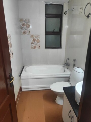 Bathroom in 3 BHK Apartment at Vijay Ratan Vihar, Sector 15 – for Rent
