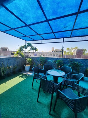 Terrace in 1 BHK Penthouse at Chattarpur – for Rent