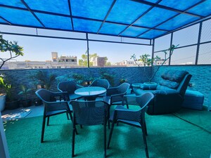 Terrace in 1 BHK Penthouse at Chattarpur – for Rent