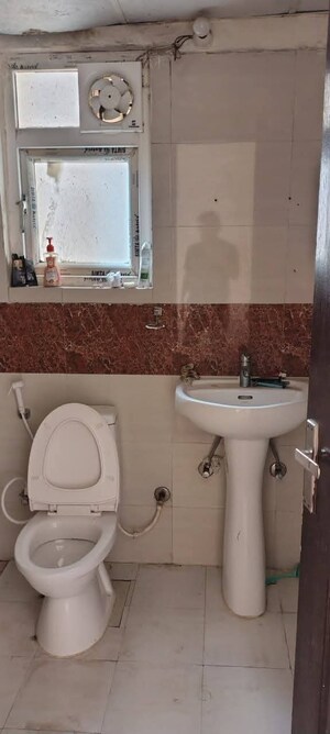 Bathroom in 2 BHK Apartment at Agrsen Apartment, Ip Extension – for Rent