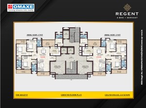 Floor Plan in 4 BHK Apartment at Gomti Nagar – for Sale