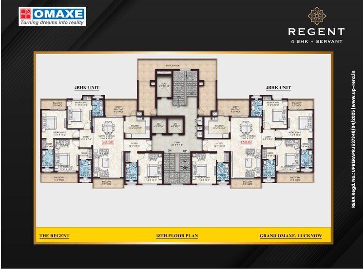 Floor Plan, gomti nagar 4 Bedroom 2845 Sq.Ft. Apartment In Gomti Nagar Lucknow 9240246