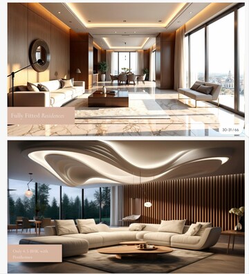 Living Room in 4 BHK Apartment at M3M Mansion, Sector 113 – for Sale
