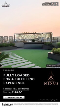1 BHK Apartment For Sale in Parinee Crescenzo