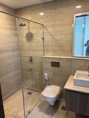 Bathroom in 3 BHK Apartment at Emaar The Palm Springs, Sector 54 – for Rent