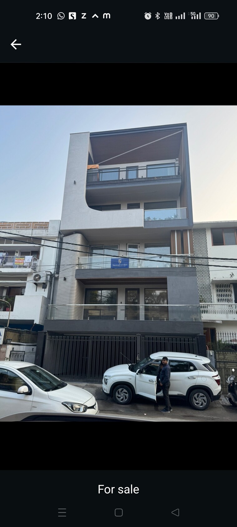 Exterior View, defence colony 3.5 Bedroom 217 Sq.Yd. Builder Floor In Defence Colony Delhi 9240544