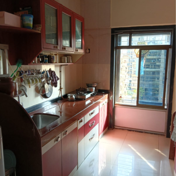 Kitchen in 2 BHK Apartment at Haware Tiara, Kharghar Sector 14 – for Sale