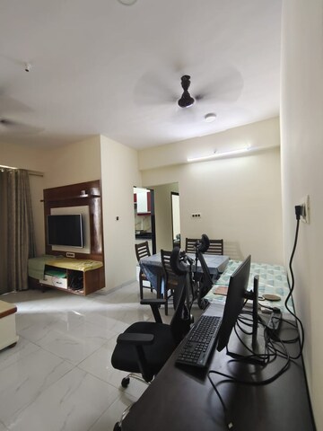 Living Room in 3 BHK Apartment at Larkins Pride Palms, Kolshet Road – for Rent