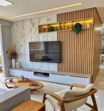Living Room in 3 BHK Apartment at Hill Ridge Springs, Gachibowli – for Rent