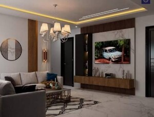 Living Room in 3 BHK Apartment at Hill Ridge Springs, Gachibowli – for Rent