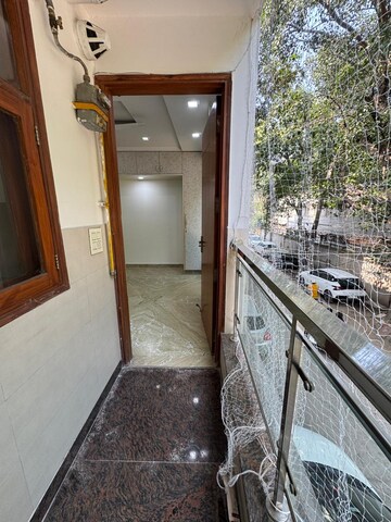Balcony in 3 BHK Builder Floor at Paschim Vihar – for Rent