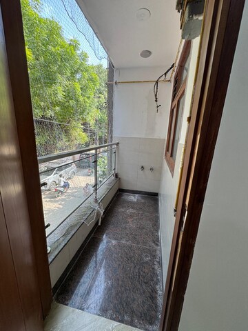 Balcony in 3 BHK Builder Floor at Paschim Vihar – for Rent