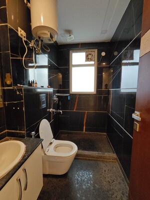Attached Bathroom in 3 BHK Builder Floor at Sushant Lok I – for Rent
