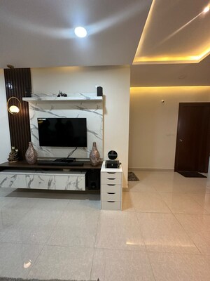 Living Room in 2.5 BHK Apartment at Prestige High Fields Gachibowli, Gachibowli – for Rent