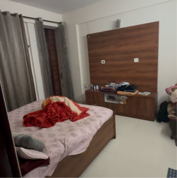 Bedroom in 3 BHK Apartment at Charms Solitaire Ghaziabad, Ahinsa Khand 2 – for Rent
