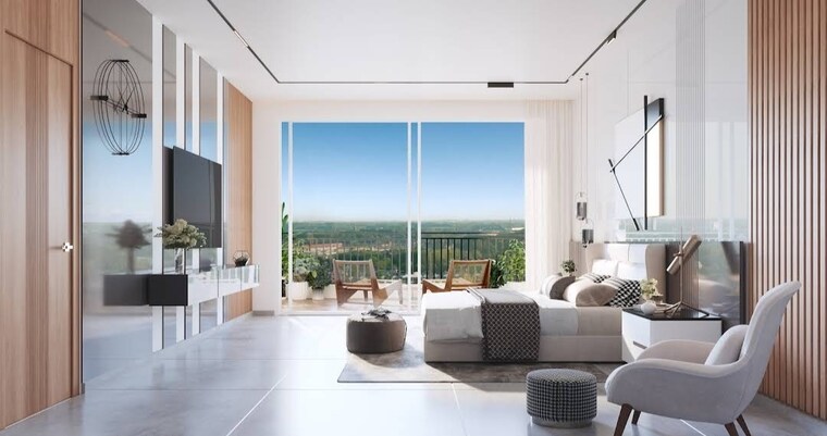 Living Room, candeur-crescent 2.5 Bedroom 1333 Sq.Ft. Apartment In Serilingampally Hyderabad 9241722