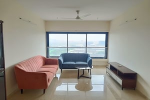 Living Room in 3 BHK Apartment at Godrej Platinum Wing B4, Vikhroli East – for Rent