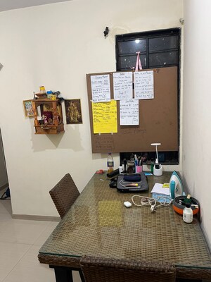 Living Room in 1 BHK Apartment at Lodha Paradise, Majiwada – for Rent