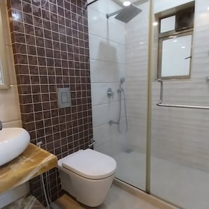 Bathroom in 4 BHK Apartment at Anmol Tower, Mahesh Nagar – for Rent